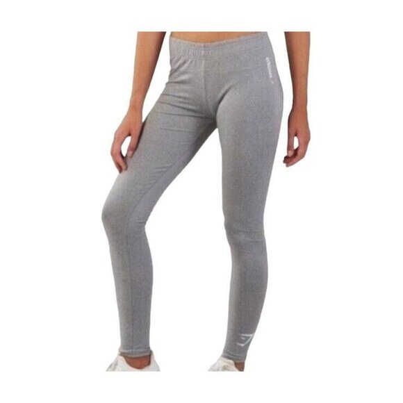 GymShark Gray Athletic Elastic Waist Gym Yoga Casual Leggings Sweatpants Small - Picture 1 of 8